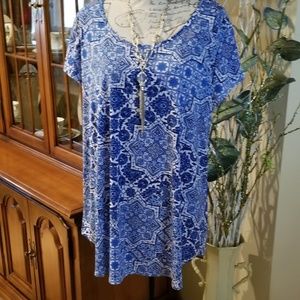 DRESS BARN Short Sleeve Tunic